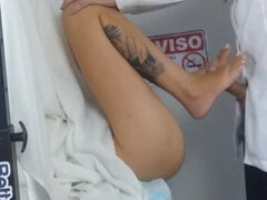 Leie, Gehörnter ehemann, Arzt, Prüfung, Fetisch, Gynäkologe, Handjob, Rotschopf