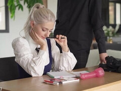 Watch Eva Elfie & Mreg get their tight holes drilled hard in hardcore interracial action!