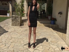 Anal, Grosse bite, Brunette brune, Double pénétration, Interracial, Lingerie, Chatte, Nénés