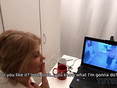 Blond, Pijpbeurt, Oudere vrouw, Rijpe lesbienne, Moeder die ik wil neuken, Moeder, Russisch, Lerarin