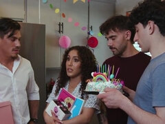 Amerikaans, Grote lul, Grote mammen, Vies, Vingeren, Groep, Handbeurt, Pornster