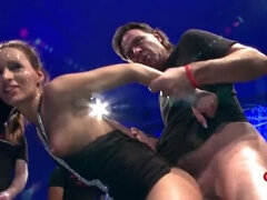 John Thompson Oral Gangbang with German MILF Heidi Van Horny - Blowbang Bukkake & Deep Throat Cum