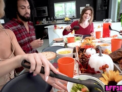 Teen celebrating thanksgiving on a BBC