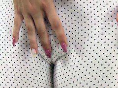 Flexible babe masturbating and using speculum