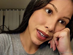 Belleza, Morena, Erótico, Besar, Latina, Masaje