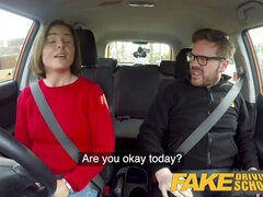 Fake Driving School Jealous learner with great tits wants hard fucking