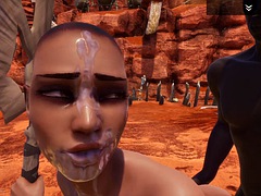 Anal, Nana, Bondage domination sadisme masochisme, Noire, Éjaculation interne, Noir ébène, Hard, Pov