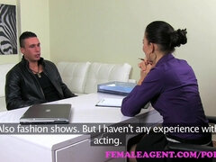 面接, 女, なめる, 淫乱熟女, オマンコ, 現実, ストッキング, オッパイの