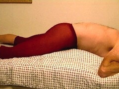 Leie, Schlafzimmer, Schwul, Deutsch, Hd, Masturbation, Strumpfhose, Solo