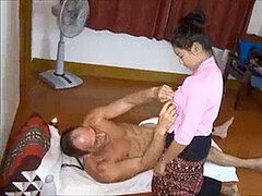 Amateur, Asiatique, Grosse bite, Sucer une bite, Massage, Thaïlandaise
