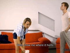 ブロンド, フェラチオ, エロ熟女, 医者, 毛深い, Hd, なめる, ティーン