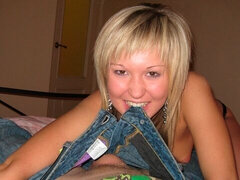 デカチン, ブロンド, フェラチオ, バック, 手コキする, ゴム, レトロ, ロシア人