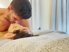 Hot Homemade Couple Sextape - Passionate Kissing & Fucking - Creampie Finish