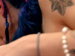 Her Horny Anal Dream Cum True part 2 - Shemale brunette Flowergoth Roze