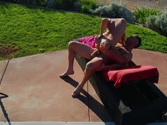 Long Legged Teen taken to Outdoors Pound Town