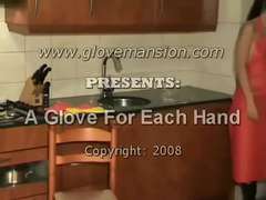Rubber apron and rubber household gloves jack