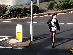 Pascalssubsluts - red haired sub Isabel Dean receives warm sperm