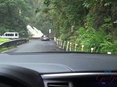 ビーチ, 車, 彼女, オーガズム, ハメ撮り, 公共, のぞき, 濡れ