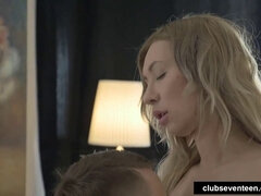 Blonde, Sucer une bite, Queue, Hard, Hd, Fils, Adolescente