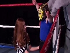 Watch Gwen Summers get her tight pussy pounded by a midget in a wild fetish session