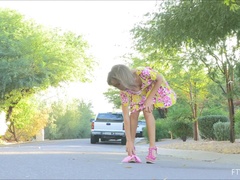 Robe, Talons, Massage, Masturbation, Monstre, Orgasme, Public, Solo