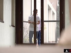 Shalina Devine & Charlie Dean in a wild threesome with a patient's hard cock