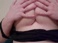 Stroking, bbw huge tits, titty milk