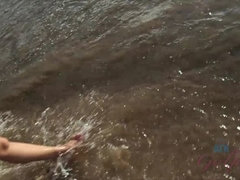 Amateur, Bikini, Rubia, Despelote, Desnudo, Al aire libre, Pov, Tetas