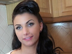 フェラチオ, 茶髪の, キッチン, お金