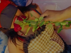 Mahi 2224 Blindfolded Valentine's Day Sex with School GF - Hindi Audio 4K Porn