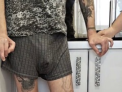 ぽっちゃり, デカチン, フェラチオ, エロ熟女, イく瞬間, 熟年, ロシア人, 義母