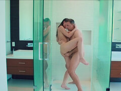 Rough shower fuck for sexy Aidra Fox and cum on face