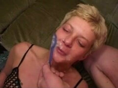 Anal, Rubia, Mamada, Polla, Corridas faciales, Retro, Afeitado, Flaco