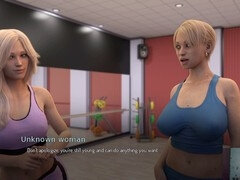 Hot blonde, gym sex, porn games