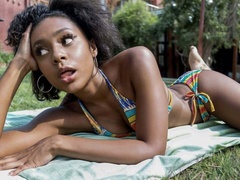 Hot African College Girl Takes Hardcore Interracial Doggystyle for Lunch