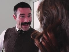 フェラチオ, 茶髪の, バック, ヒール, 人妻の, キッチン, 馬乗り, 妻