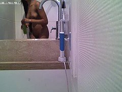 Indienne, Douche, Voyeur