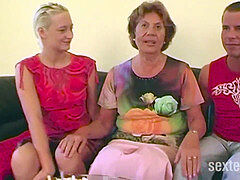 Leie, Blasen, Deutsch, Selbstgemacht, Milf, Muschi, Flotter dreier