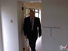 美人, デカパイ, ブロンド, フェラチオ, エロ熟女, 淫乱熟女, 母, フェラする