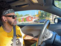 Ebony Prostitute Rides BBC in Car