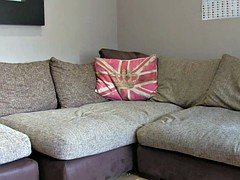 Hot busty British blonde fucked in casting