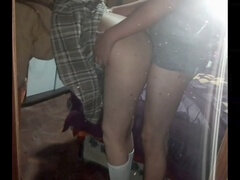 Trading homework help for a hot encounter with my classmate's round ass!