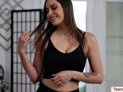 Fingern, Lesbisch, Lecken, Muschi, Tätowierung, Jungendliche (18+), Tanga, Nass
