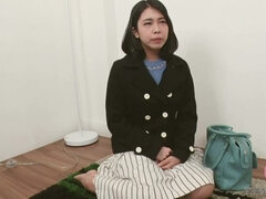 A sensitive college girl from the swim team whose pussy gets wet easily! In the interview alone, she's got a lot of juices, and she can't st