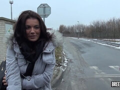 Vanessa Decker - Babe Gets A Ride And Cock On The Bus! - reality public threesome hardcore