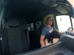 Latina starts passionate oral sex in the stranger's van