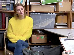 Nadya Nabakova juggles her narrow pussy as her big knockers bounces!