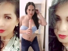 Ladyboy, solo, big-cock