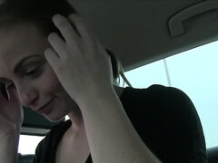 Blowjob, Brunette, Car, Doggystyle, Facial, Handjob, Hd, Natural tits