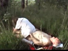 Couple, Mature, De plein air